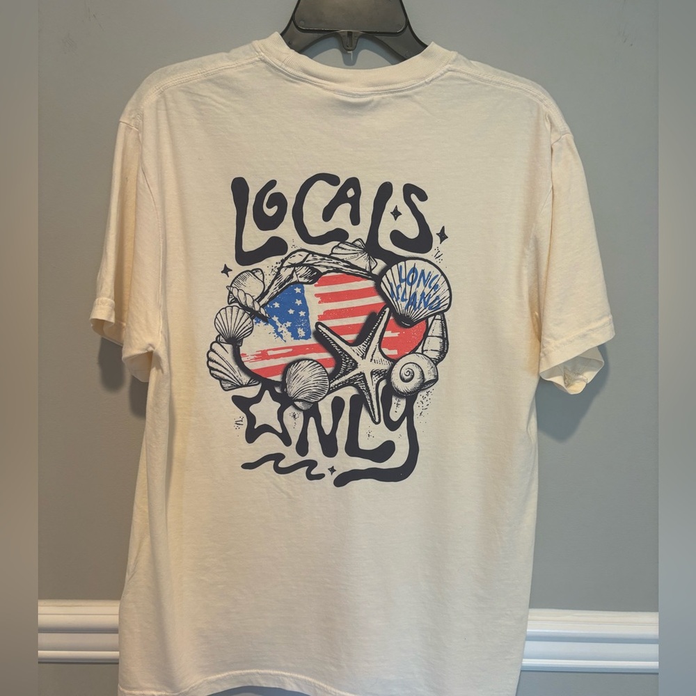 Unisex Locals Only Short Sleeve Tshirt - USA Colors  Size Medium NWT